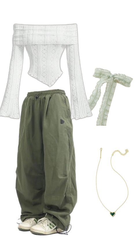 Cute green outfit for fall Green Indie Outfit, Green Themed Outfits, Green Fits Aesthetic, Wicked Outfit Ideas, Green Concert Outfit, Sage Green Outfits, Wicked Outfit, Green Outfit Aesthetic, Sage Green Outfit