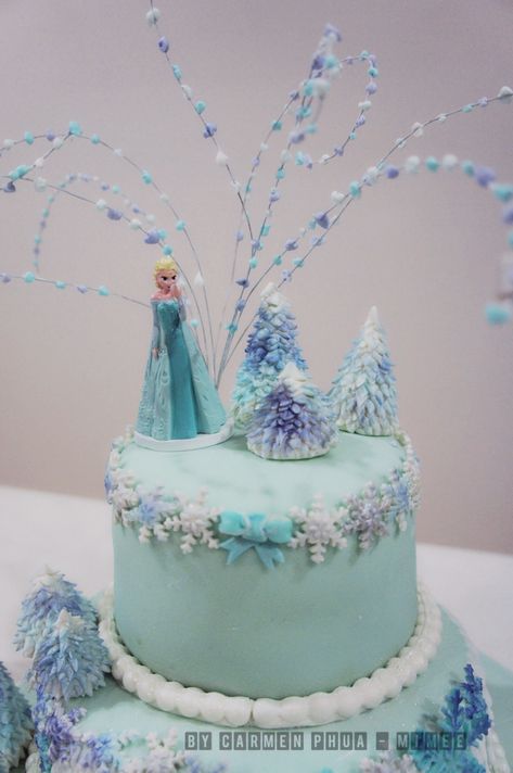 Elsa Mermaid Cake, Elsa Mermaid, Elsa Cake Frozen, Disney Frozen Cake, Elsa Cake, Elsa Cakes, A Birthday Cake, Mermaid Cakes, Frozen Cake