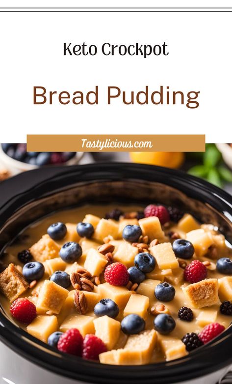 keto crockpot bread pudding recipe how to make bread pudding low carb bread pudding easy crockpot recipe ideas low carb dessert ideas keto dessert recipe ideas Crockpot Bread Pudding, Bread Pudding Recipe Crockpot, Crockpot Bread, Keto Friendly Bread, Bread Pudding Easy, Keto Crockpot, Tasty Bread Recipe, Crock Pot Desserts, Bread Pudding Recipe