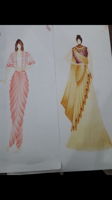 Illustration for indo-western in which fabric will be khadi Indo Western Illustration, Indo Western Dress Illustration, Indo Western Outfits For Women, Latest Blouse Neck Designs, Frock Pattern, Baby Frock Pattern, Dress Illustration, Frock Patterns, Baby Frock