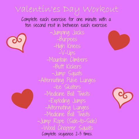 Another Valentine's Day workout Valentine Workout Ideas, Valentine’s Day Workout, Body Pump Workout, Valentines Workout, Plyo Workouts, Types Of Workouts, Holiday Workout, Hiit Cardio Workouts, Body Pump