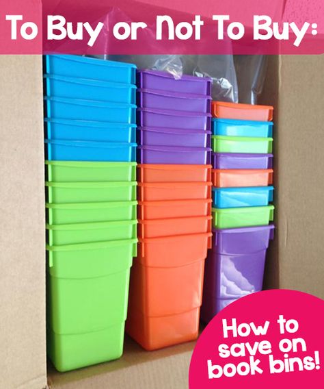 To Buy or Not To Buy: How to save on plastic book bins for your classroom library Trendy Classroom, Classroom Library Organization, Writing Mini Lessons, Teaching Organization, Book Bins, Library Organization, Decor Organization, Classroom Layout, Organization And Management