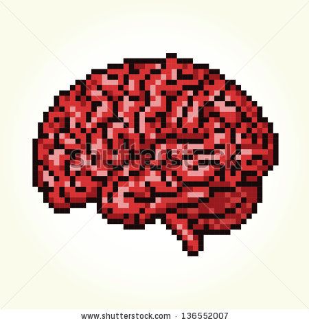 Pixel art Stock Photos, Pixel art Stock Photography, Pixel art ... Funny Pixel Art, Meat Art, Brain Vector, Diy Pencil, Quack Quack, Cool Pixel Art, Pixel Art Design, Body Piercings, Alpha Patterns