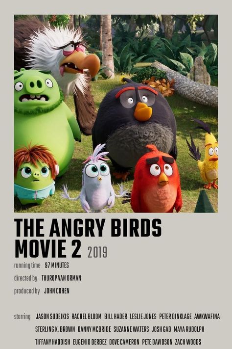 Angry Birds Poster, Angry Bird Movie, Angry Birds 2 Movie, The Angry Birds Movie 2, Movie Poster Room, Birds Movie, Old Cartoon Shows, Posters Minimalist, Angry Birds Movie