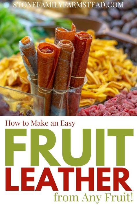 Fruit Leather In The Oven, Fruit Leather Recipe Dehydrator, Easy Fruit Leather Recipe, Strawberry Fruit Leather, Dehydrator Recipes Fruit, Homemade Fruit Leather, Fruit Leather Recipe, Apricot Fruit, Dehydrating Food