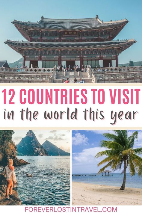 12 Incredible Countries To Visit This Year - Forever Lost In Travel Top Countries To Visit, Travel Things, Countries To Visit, Dream Travel Destinations, Global Travel, City Break, Tropical Islands, Flight Attendant, Travel Goals