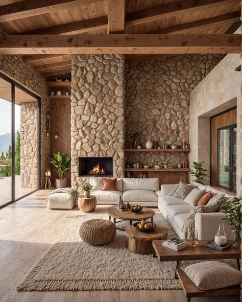 Oasis Home, Wabi Sabi Interior, Curated Home, Home Space, Mediterranean Home, Small Bathroom Ideas, Village House Design, Deck Ideas, Luxury Homes Dream Houses