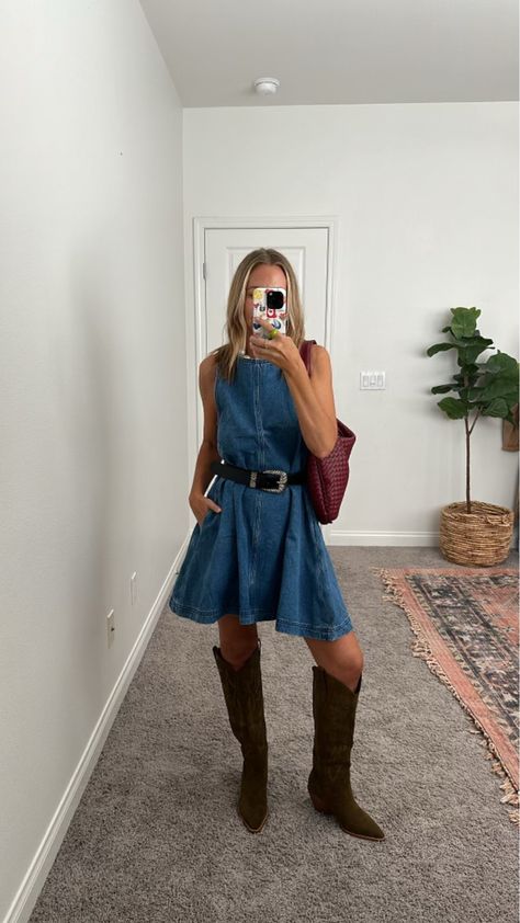 Women’s Denim Dress Summer Casual … curated on LTK Fall Jean Dress Outfits, Blue Dress With Boots, Blue Jean Dress Outfit, Denim Dress Fall Outfit, Denim Dress Outfit Fall, Jean Dress Outfits, Jeans Dress Outfit, Denim Dress Fall, Denim Dress Outfit