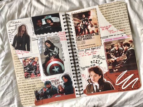 Marvel Journal Page, Marvel Scrapbook Ideas, Marvel Journal Ideas, Bullet Journal Title Fonts, Marvel Journaling, Comic Book Yearbook, Marvel Scrapbook, Marvel Journal, Photo Snapchat