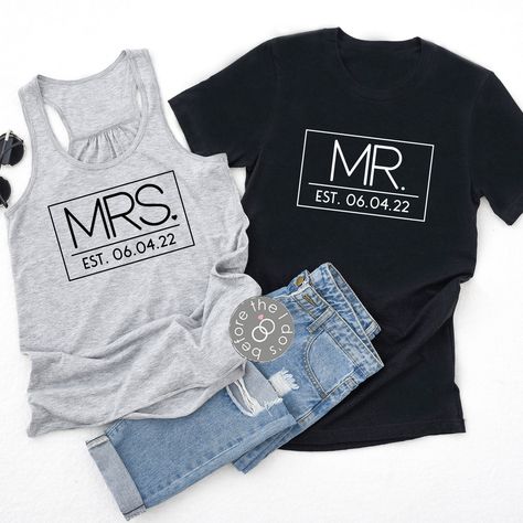 Married Couple Shirts, Mr And Mrs Shirts, Just Married Shirts, Mrs Shirts, Couples Shirts, Married Shirt, Wedding Shirt, Mrs Shirt, Honeymoon Shirts