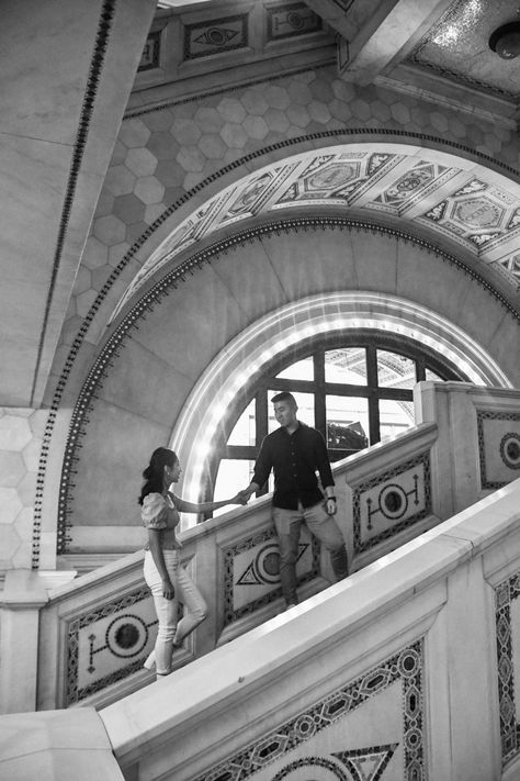 Chicago Cultural Center Photoshoot, Chicago Cultural Center Engagement, Art Institute Of Chicago Engagement Photos, Chicago Art Institute Engagement Photos, Chicago Cultural Center Wedding, Chicago Engagement Pictures, Ig Poses, Chicago Cultural Center, Chicago Engagement Photos