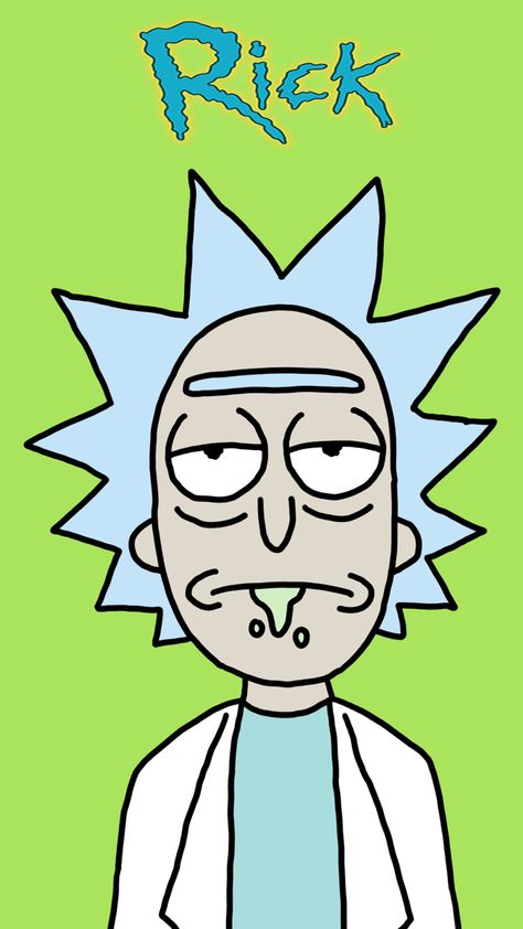 Easy Drawings Rick And Morty, Rick From Rick And Morty Drawing, Easy Rick And Morty Drawing, Rick And Morty Drawing Easy, Rick And Morty Art Style, Rick Paintings, Rick And Morty Drawings, Rick Drawing, Morty Drawing