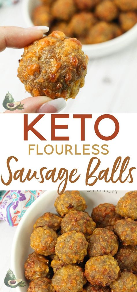 Cheesy Sausage Balls, Sausage Balls Low Carb, Keto Sausage Balls, Sausage Balls Recipe, Keto Sausage, Sausage Balls, Easy Appetizers, Low Carb Appetizers, Low Carb Diets