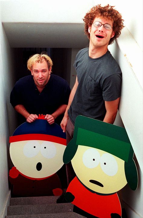 South Park Poster, Chihiro Cosplay, Matt Parker, South Park Creators, Trey Parker Matt Stone, Trey Parker, Style South Park, Matt Stone, South Park Funny