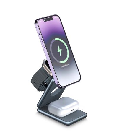 Alloy folding Magsafe15W magnetic wireless fast charging mobile phone earphone watch three-in-one folding wireless charger https://seamlesscollection2.myshopify.com/products/alloy-folding-magsafe15w-magnetic-wireless-fast-charging-mobile-phone-earphone-watch-three-in-one-folding-wireless-charger Seamless collection #Bestseller Iphone 10, Home Phone, Electronics Gadgets, Digital Display, Charging Station, Apple Products, Wireless Charger, Fast Charging, Apple Tv