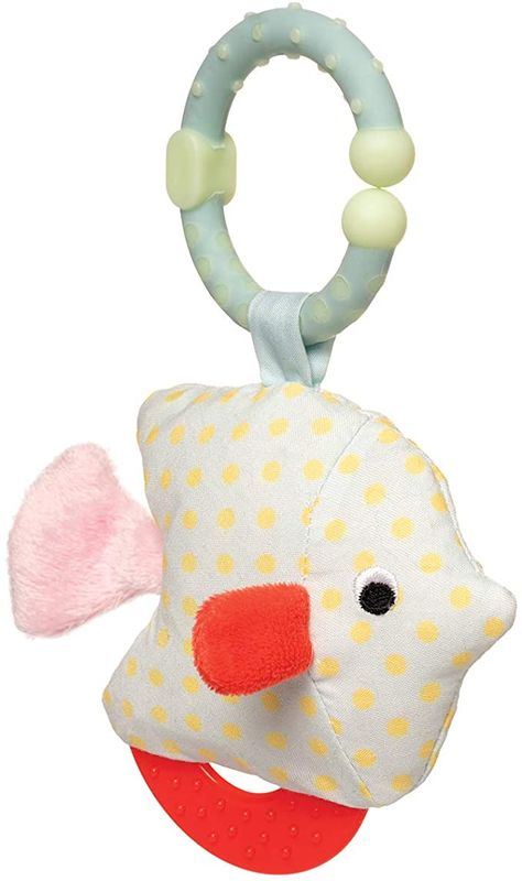 Amazon.com: Manhattan Toy Under The Sea Fish Teether & Crinkle Travel Toy: Toys & Games Fish Activities, Sea Baby Shower, Under The Sea Theme, Travel Toys, Soft Book, Fabric Textures, Sea Theme, Manhattan Toy, Developmental Toys