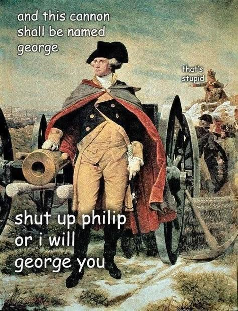 George Washington Meme, George Washington Funny, Hamilton Jokes, Historical Humor, Funny History, Hamilton Fanart, History Jokes, Hamilton Funny, History Magazine