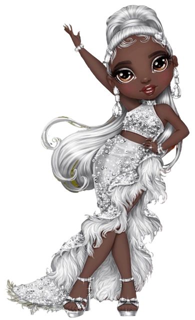 High Images, Silver Eyeliner, Silver Sequin Top, Silver Hair Clip, The Upper East Side, Rainbow Fashion, Rainbow High, Upper East Side, Bratz Doll