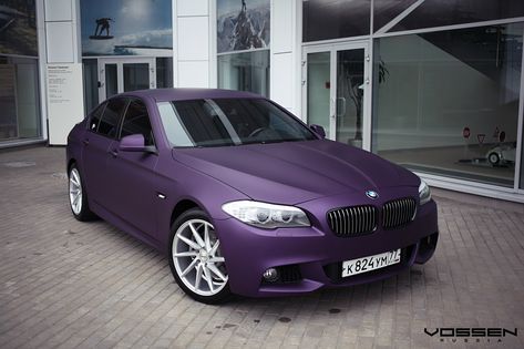 Purple Madness: Matte BMW 5-Series Boasts Aftermarket Parts Chevy Silverado Accessories, Car Colours, Car Stunt, Matte Cars, Bmw M5 F10, Glitter Car, Purple Car, Toy Cars For Kids, Street Tracker