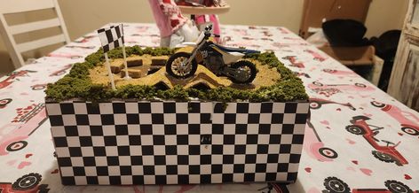 Dirt Bike Valentine's box Dirtbike Valentines Boxes, Dirt Bike Valentine Box Ideas, Valentine Box, Box Ideas, Dirt Bike, 1st Grade, Holiday Ideas, Shoe Box, Valentines Day