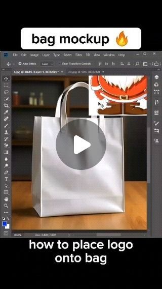 Miracle Andrian on Instagram: "#photoshop #photography #photooftheday #tutorial #tutorials #tips #tip #tipsandtricks #tipoftheday #mockup #creative #howto #bag #logo #edit #learn" Logo Edit, Instagram Photoshop, Make A Bag, Bag Logo, Tip Of The Day, Bags Logo, December 25, Photoshop Photography, Photoshop Tutorial