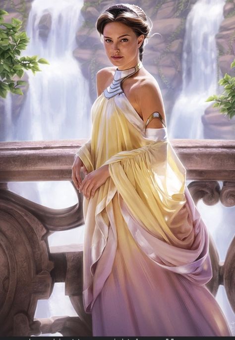 Star Wars Wedding Dress, Natalie Portman Star Wars, Star Wars Padme Amidala, Star Wars Padme, Informal Dress, Anakin And Padme, Backless Gown, Star Wars Characters Pictures, Padme Amidala