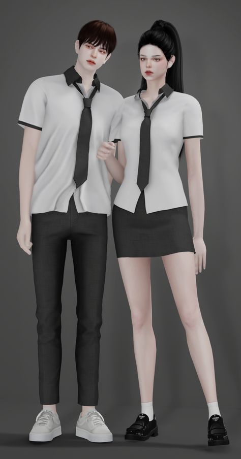 School Outfit Sims 4 Cc, Sims 4 Male Uniform Cc, Sims4 School Uniform, The Sims 4 School Uniform, School Uniform Sims 4 Cc, Sims 4 Uniform Cc, Sims 4 School Uniform, Korean School Outfits, Sims 4 High School