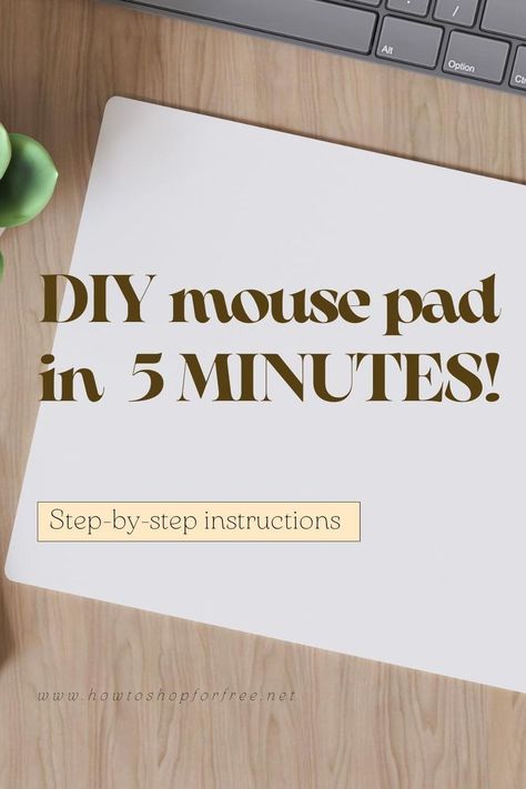 Make A DIY Mouse Pad In 5 Minutes! How To Make A Mouse Pad, Mouse Pad Ideas, Mouse Pad Diy, Diy Mouse Pad, Diy Mouse, Cricut Iron On Vinyl, Bachelorette Tshirts, Makeover Bedroom, Personalized Mouse Pad