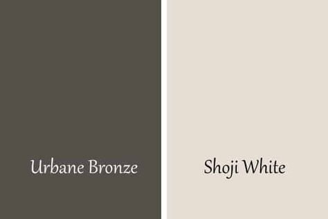 Urbane Bronze by Sherwin Williams - At Lane and High Sherwin Williams Exterior Urbane Bronze, Sherwin Williams Urban Bronze Color Palette, Urbane Bronze Color Palette Bedroom, Urban Bronze And Shoji White, Urbane Bronze Sherwin Williams Coordinating Colors, Colors That Compliment Urbane Bronze, Urban Bronze And Alabaster, Snowbound And Urbane Bronze, Urbane Bronze Sherwin Williams Color Palette