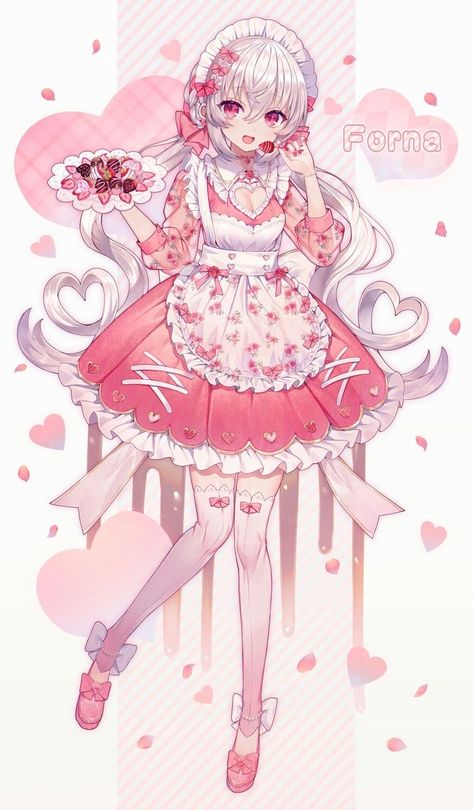 Valentines Anime, Art Mignon, Art Kawaii, 영감을 주는 캐릭터, Cute Art Styles, Kawaii Drawings, Kawaii Art, الرسومات اللطيفة, Anime Outfits