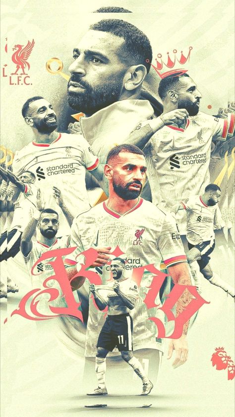 Liverpool Vintage, Liverpool Poster, Photoshop Shortcut, Egyptian King, Egyptian Kings, Best Football Team, Tour Poster, Mohamed Salah, Tour Posters