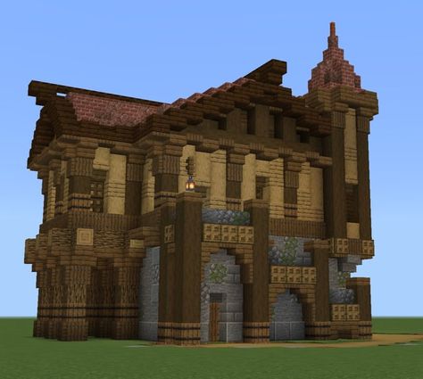 Minecraft Overhang House, Minecraft Medieval Warehouse, Minecraft How To Build A Medieval Tavern/inn, Minecraft Medieval Blacksmith House, Medival Interior Minecraft, Medieval House Minecraft, Minecraft Weaponsmith House, Minecraft Medieval House, Minecraft Structures