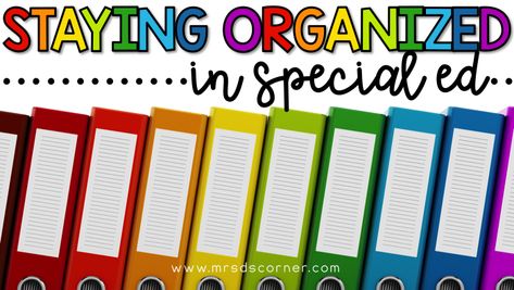 Staying organized as a special education teacher does not have to be hard or time consuming. Enter the color coded classroom. Learn more with tips and tricks from Mrs. D's Corner. Color Coded Classroom, Color Organization, Special Education Classroom Organization, Flashlight Friday, Ideal Classroom, Special Education Organization, Time Management College Student, Special Education Lesson Plans, Classroom Library Organization