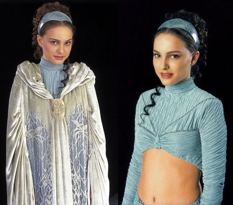 A look into Star Wars: Padme's Dresses. Annex B Padme And Satine, Padme Fireside Dress, Padme Amidala Geonosis, Padme Costume, Dream Cosplay, Padme Amidala Attack Of The Clones, Movie Wardrobe, Padme Episode 2, Star Wars Padme Amidala