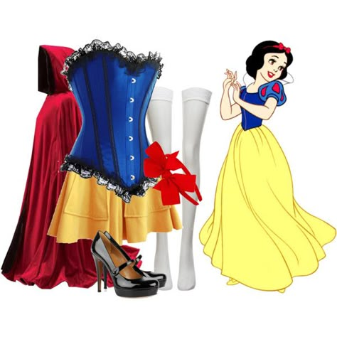 "Sexy Snow White Costume" by wednesdays-nightmare on Polyvore Snow White Adult Costume, Disney Cosplay Women, Snow White Halloween Costume, Ariel Costume, Ariel Costumes, Future Costume, Disney Princess Costumes, Snow White Costume, Diy Costumes Women