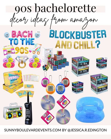 90s decorations and decor ideas from amazon 90s 2000s Bachelorette Party, 90s Bach Party Decor, 90’s Theme Bachelorette Party, 90s Bachelorette Party Decor, Bachelorette 90s Theme, 90s Bachelorette Party Ideas, 2000 Bachelorette Party, 90s Bach Party, 90s Bachelorette Party Themes