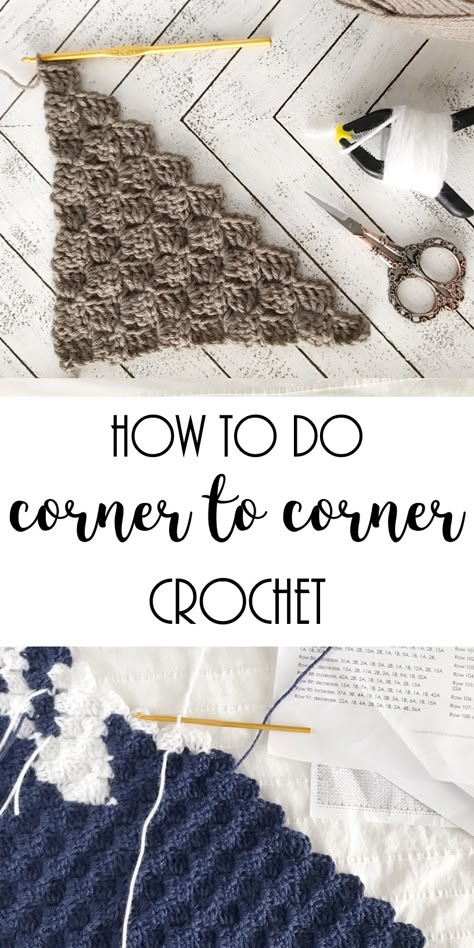 Corner To Corner Crochet Blanket, Corner To Corner Crochet Pattern, Crochet C2c Pattern, C2c Crochet Pattern Free, C2c Crochet Blanket, Corner Crochet, Corner To Corner Crochet, شال كروشيه, Corner To Corner