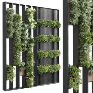 Plant Box Indoor, Green Office, Hanging Plants Indoor, Plant Box, Brick And Wood, Privacy Panels, Plants Indoor, Picture Frame Sets, Wooden Vase