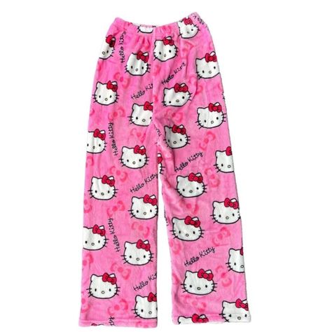 Hello Kitty Microfiber Fleece Pajama Pants Elastic Stretchy Waist Super Soft & Thick Blanket-Like Material Colors Featured In Photo 1 Are The Most Accurate Tags College Dorm Sleepwear Lounge Loungewear Lounging Slumber Party Pajama Party Comfy Comfortable Cozy Fall Autumn Winter Cold Weather Chilly Season Seasonal Kawaii Retro Vintage Bold Bright Neon Trending Trendy Pop Art Artistic Artsy Alternative Modern Contemporary Cartoon Animation Anime Japan Japanese Tokyo Cult Classic Iconic Girly Femm Hello Kitty Pajama Pants, Kawaii Pants, Flannel Pajama Pants, Hello Kitty Cartoon, Pink Hello Kitty, Casual Home, Flannel Pajamas, Loose Outfit, Trouser Style