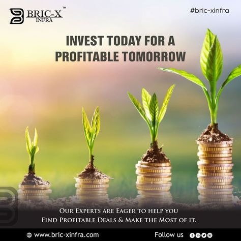 Invest today for a profitable tomorrow. Our experts are eager to help you find profitable deals & make the most of it. #Bricxinfra #invest #consultant #property #realestateagent #property #realestate #Thought #InvesmentwithBricxinfra #Realestatecompany #Gurgaon Capital Market, Real Estate Companies, Real Estate Marketing, Real Estate Agent, Real Estate, Marketing, Plants, Quick Saves