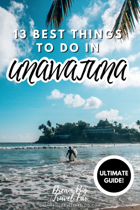 Get inspired with future travels to Unawatuna in Sri Lanka with our post. We take you through all the amazing places to visit in Unawatuna, and awesome Unawatuna day trips!  #Travel #Unawatuna #ThingsToDoInUnawatuna #SriLankaTravelGuide #SriLankaTravel #VisitSriLanka #ThingsToDoInSriLanka #TravelInspiration #TravelIdeas #PlacesToTravel Unawatuna Sri Lanka, Turtle Sanctuary, Best Surfing Spots, Amazing Places To Visit, Sri Lanka Travel, Travel Diaries, Place To Visit, Destin Beach, Future Travel