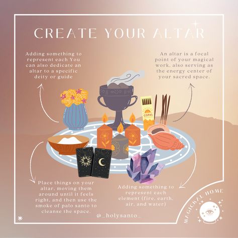 Manifestation Altar Ideas, Crystals Altar Ideas, How To Build An Altar Witch, Kitchen Altar Ideas, How To Build An Altar, Tarot Altar Ideas, Small Altar Ideas Witch, Witch Altar Setup, How To Make An Altar