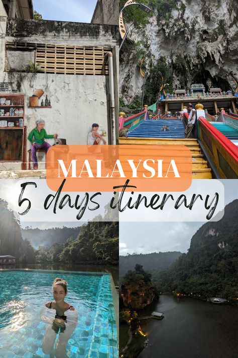 Are you looking for the perfect 5-day itinerary to explore Kuala Lumpur and Ipoh, Malaysia? This 5-day itinerary takes you to the bustling and vibrant capital of Kuala Lumpur and historic Ipoh. This is also the best travel guide if your trip to Malaysia is a Visa Run from other countries, so it will start and end from Kuala Lumpur airport giving you precise details on transport timelines and costs! So what are you waiting for? Read on to start planning your perfect Malaysia getaway! Malaysia Itinerary 1 Week, Kuala Lumpur Itinerary, Kuala Lumpur Airport, Malaysia Itinerary, Kuala Lampur, Ipoh Malaysia, Kuala Lumpur Travel, Malaysia Travel Guide, 2024 Travel