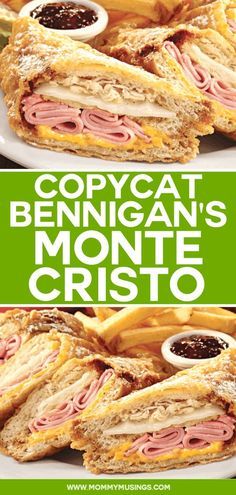 Chefs Club Recipes Videos, Saturday Meal Ideas, Montecristo Sandwich, Monte Crisco, Monte Cristo Recipe, Monte Cristo Sandwich, Best Sandwich Recipes, Sandwich Bar, Hot Sandwich