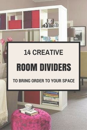 Room dividers are an easy and decorative solution for areas that need just a little more space. Here's an idea that is perfect for a studio apartment or even an open floor plan. There are plenty of other great storage boosting ideas at the link. Creative Room Dividers, Boho Apartment, Divide And Conquer, Futon Decor, A Studio Apartment, Studio Apartment Living, Creative Room, Diy Room Divider, Deco Studio