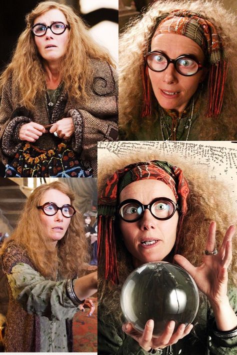 Professor Sybill Trelawney Sybill Trelawney, Harry Potter Professors, Harry Potter Halloween Costumes, Hogwarts Professors, Herbs For Hair Growth, Whimsical Characters, Herbs For Hair, Face References