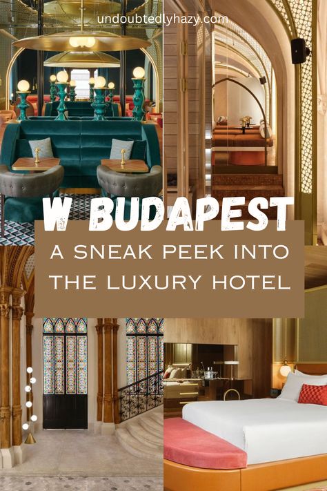 Discover one of the most luxurious hotels in Budapest. Budapest Spa, Speakeasy Bar, Most Luxurious Hotels, Budapest Hotel, Hotel Luxury, W Hotel, Bar Lounge, Sneak Peak, Budapest