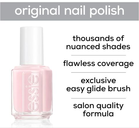 Sheer Pink Nail Polish + Essie All-In-One Base Coat +Top Coat + Strengthener, Gifts For Women And Men, 0.46 Fl Oz Each Essie Top Coat, Essie Colors, Eye Clothes, Nails Inspiration Spring, Essie Nail Colors, Mrs Always Right, Sally Hansen Miracle Gel, Vegan Nail Polish, Perfect Manicure