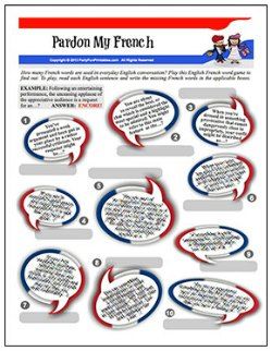 French Party Games, Paris Party Games, French Themed Parties, French Appetizers, Ap French, French Party, Parisian Party, French Dictionary, Pardon My French