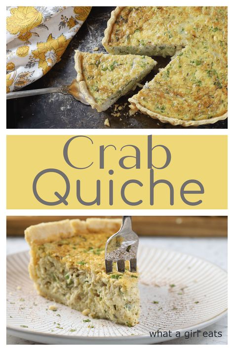 Crab Quiche Recipes, Crab Quiche, Elegant Lunch, Homemade Breakfast Recipes, Autumn Recipes, Crab Recipes, Low Carb Vegetarian, Weeknight Dinner Recipe, Quiche Recipes